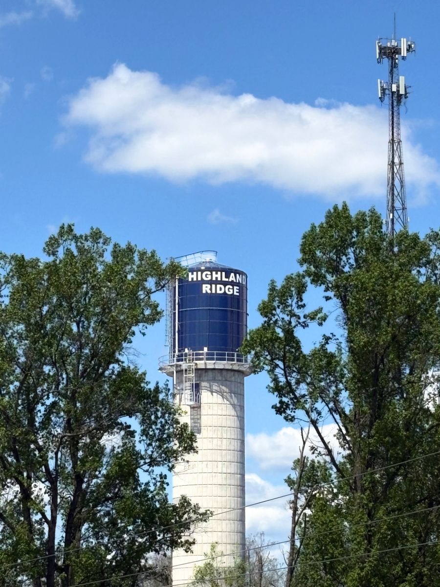 Our only Silo Tank, sitting high up in the clouds.